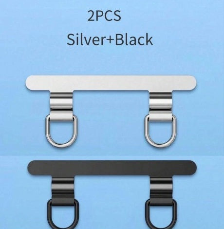 CHAIN CLIP Plata + Negro (2 pzas) — Femera